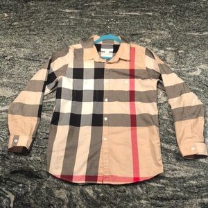 Kids Burberry Button Down Shirt